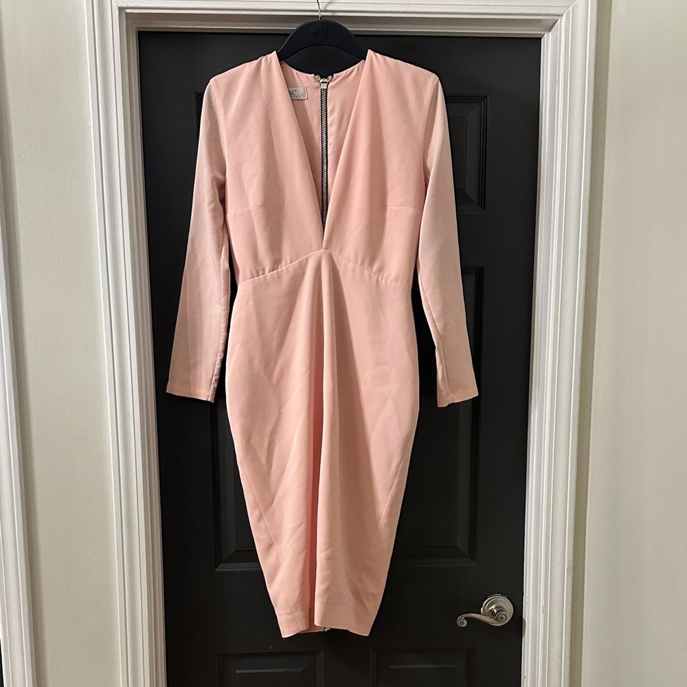House of CB Blush Long Sleeve Dress